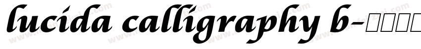 lucida calligraphy b字体转换